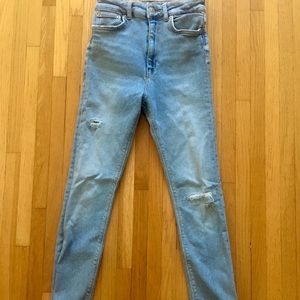 Zara high waisted skinny jeans